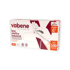 LUVA NITRILICA BRANCA VABENE G C/100UN