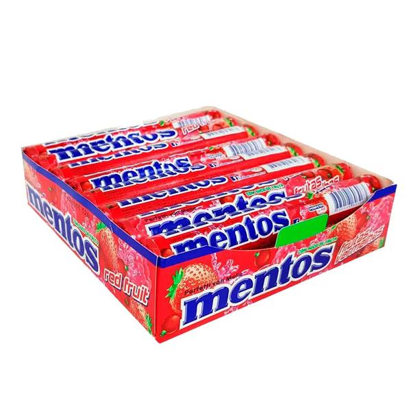 MENTOS RED FRUIT 16 UNID 600G