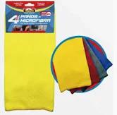 KIT 4 PANOS MICROFIBRA PROAUTO 35X35CM