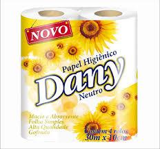PAPEL HIGIENICO DANY F. SIMPLES NEUTRO 4