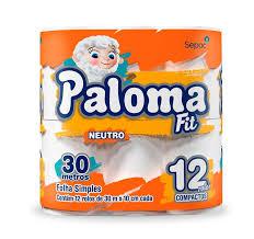 PAPEL HIGIENICO FS PALOMA NEUTRO 12X30M