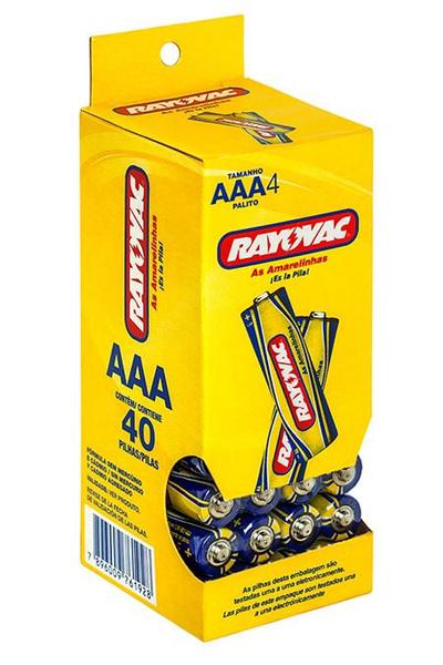 PILHA AAA RAYOVAC C/ 40 UNI