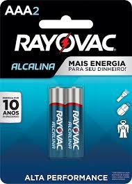 PILHA PALITO RAYOVAC AAA2 ALCALINA C/2