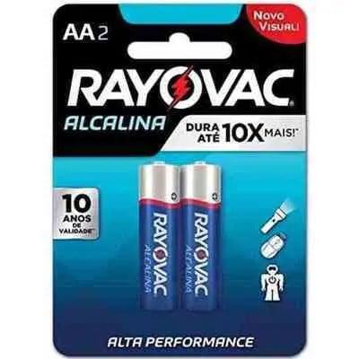 PILHA RAYOVAC ALC AA SM C/2UN