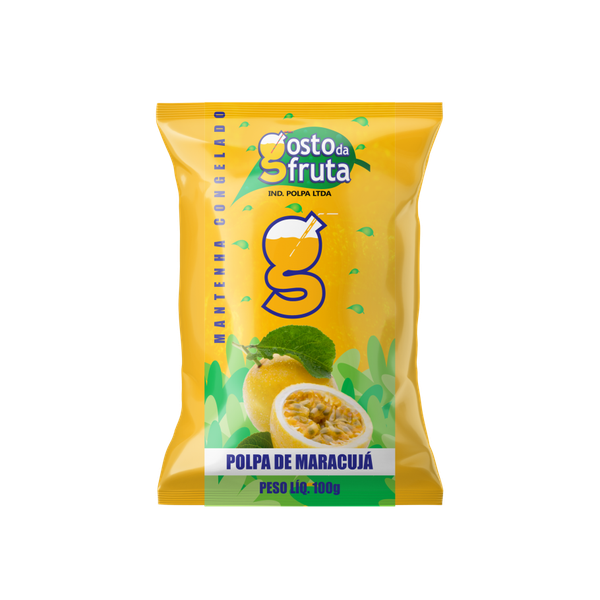 POLPA DE MARACUJA GOSTO DA FRUTA 100G