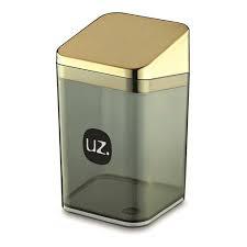 PORTA ALGODAO SLIM PRETO DOURADO SOLIDO