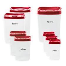 POTE PARA MANTIMENTOS VERMELHO MERCONPLA