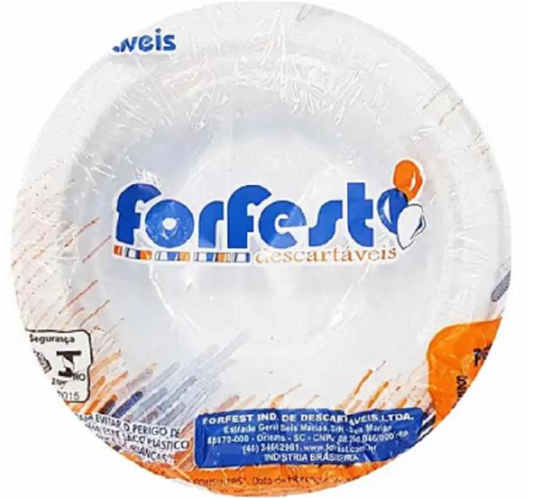 PRATO FORFEST FUNDO BRANCO 12CM