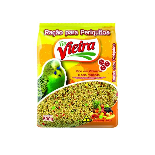 RACAO TIO VIEIRA PERIQUITO 500G