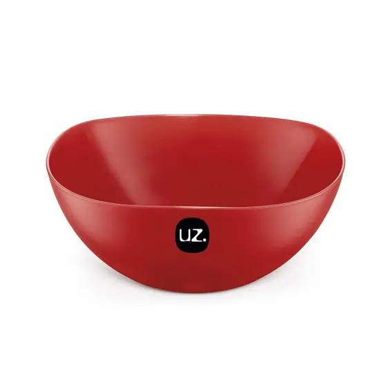 SALADEIRA VERMELHO SOLIDO DE PLASTICO UZ