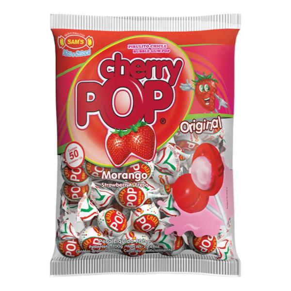 SOBRE NO PALITO GELLITOS POP MORANGO 40G