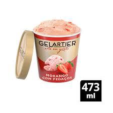 SORVETE GELARTIER MORANGO 473ML
