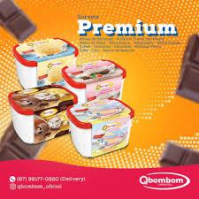 SORVETE QBOMBOM CREME COM PASSAS 2L