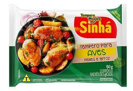 TEMPERO EM PO PARA  AVES SINHA  50G