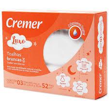 TOALHA CREMER LUXO BRANCO C/3