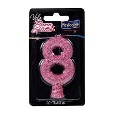 VELA FESTCOLOR GLITTER ROSA N 8