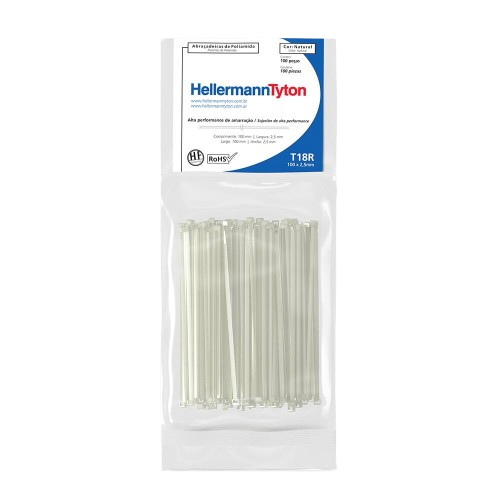 ABRACADEIRA NYLON  2,5X100MM 100UN PT
