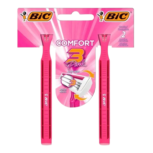 APARELHO BIC COMFORT 3 C/02 PINK
