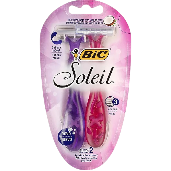 APARELHO BIC SOLEIL C/2 RS/RX