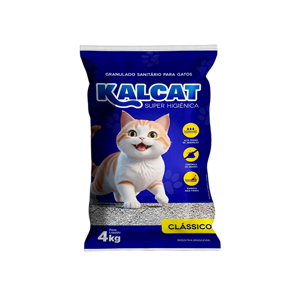 AREIA HIGIENICA KALCAT 4KG