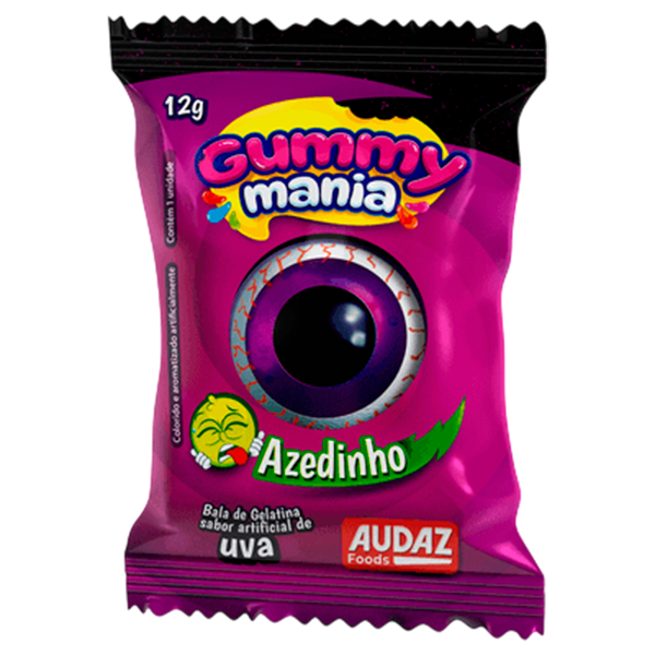 BALA GUMMY MANIA AZEDINHO 12G