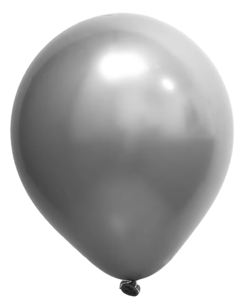 BALAO ART LATEX 9 CROMADO PRATA 25UN