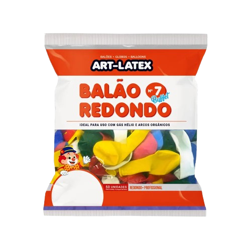 BALAO ART LATEX BUFFET SORTIDA N:7 50UN