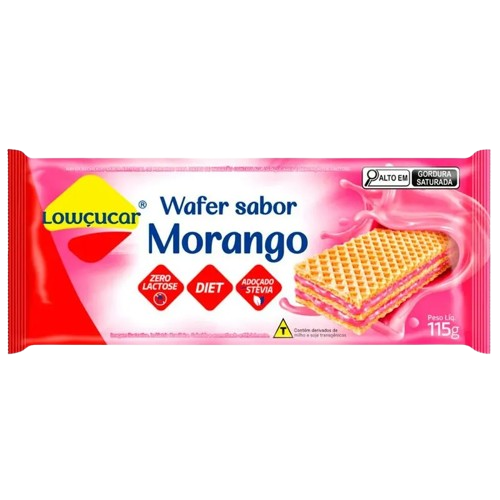 BISC G-WAFER LOWCUCAR DIET MORANGO 115G