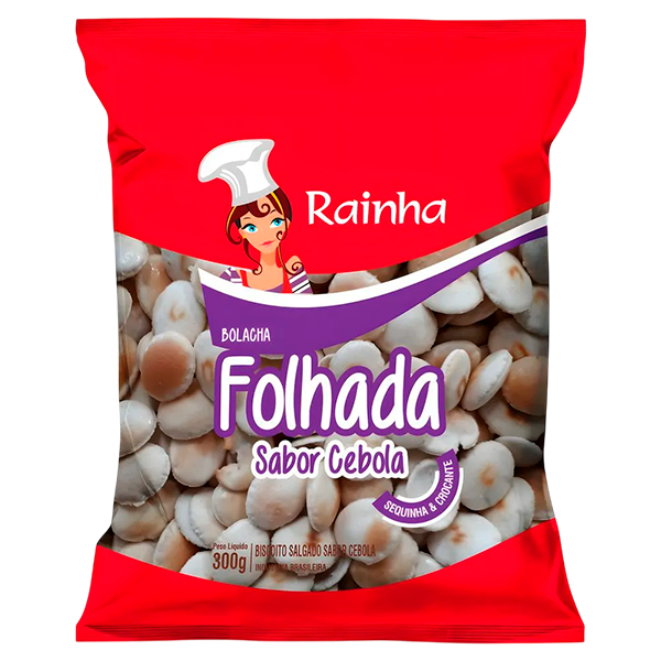 BISC RAINHA FOLHADA CEBOLA 300G