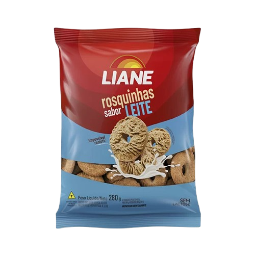 BISC ROSQUINHA AO LEITE LIANE 280G