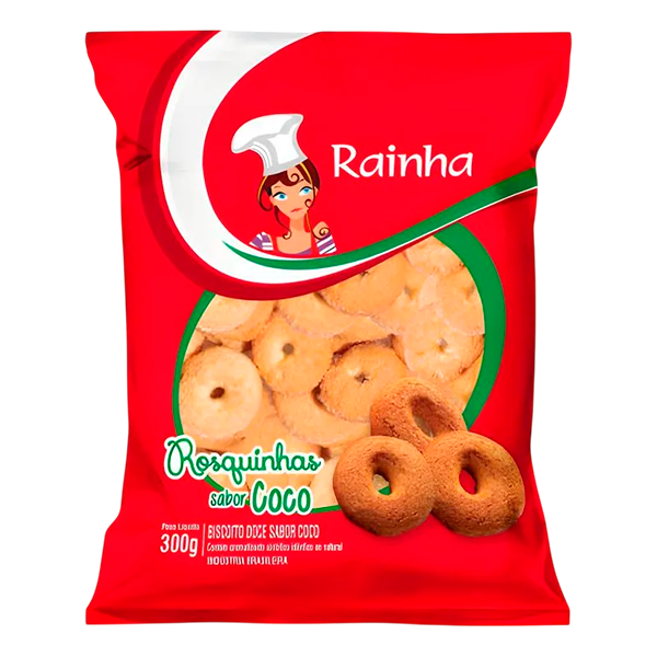 BISC ROSQUINHA RAINHA COCO 300G