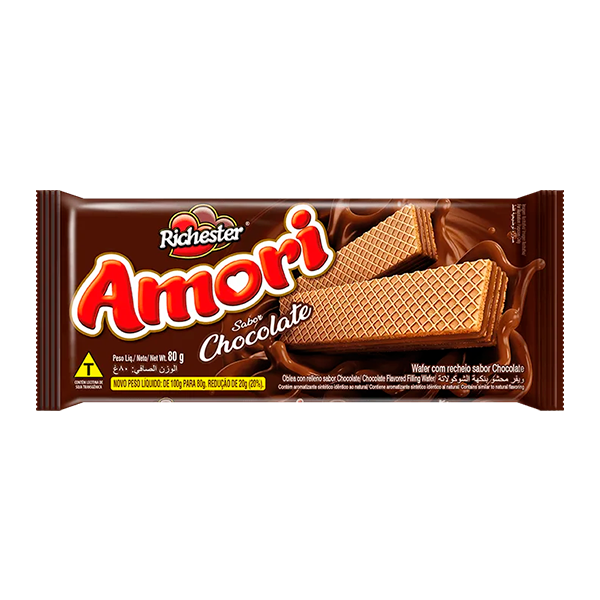 BISC WAFER RICHESTER AMORI 80G CHOC