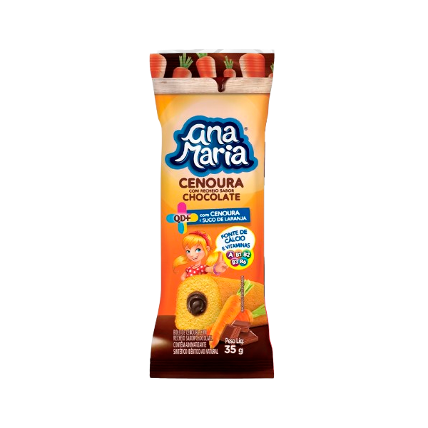 BOLINHO ANA MARIA CENOURA COM CHOC 35G