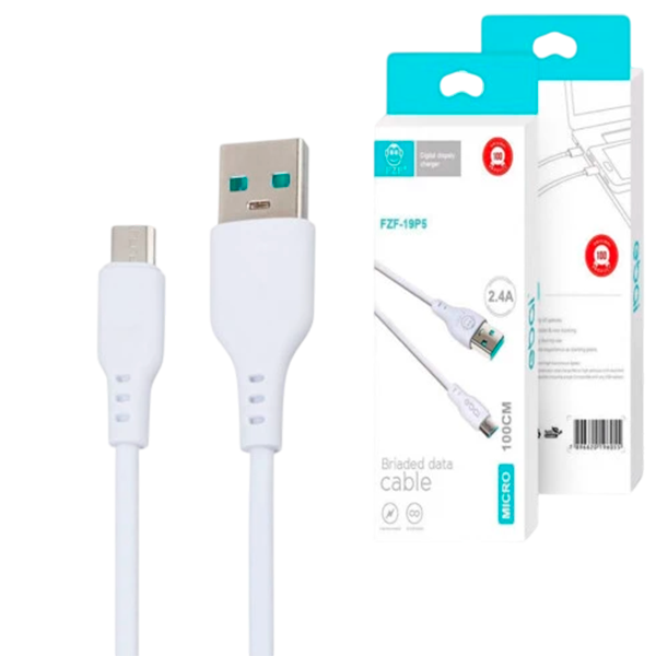 CARREGADOR  2.4A 1USB MICRO V8