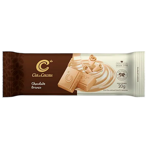 CHOC CIA DO CACAU CLASSIC BRANCO 20G