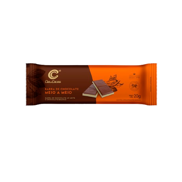 CHOC CIA DO CACAU CLASSIC MEIO MEIO 20G