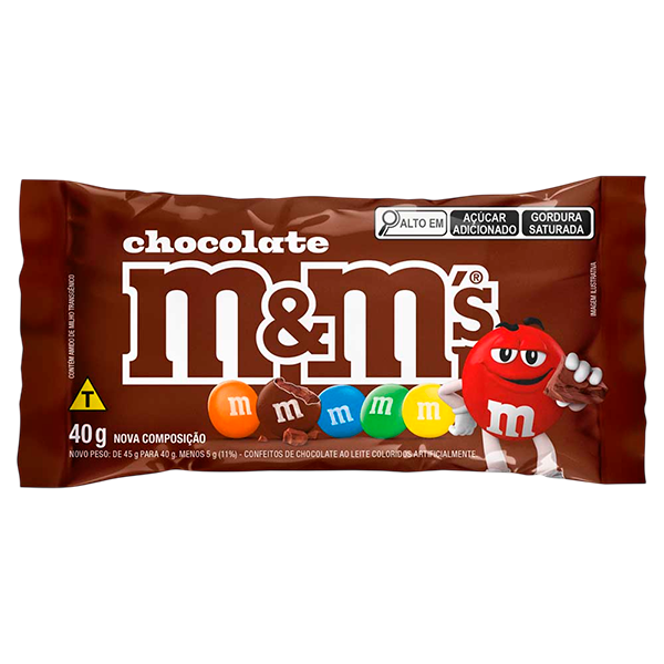 CHOC M&M AO LEITE 40G