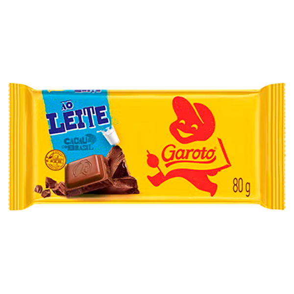 CHOC TAB GAROTO AO LEITE 80G