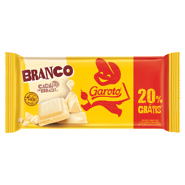 CHOC TAB GAROTO CHOC BRANCO 80G