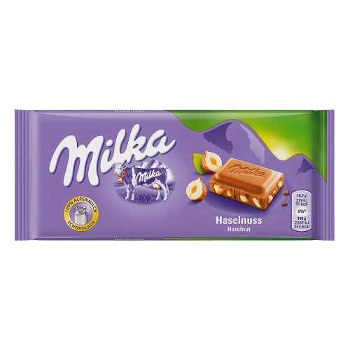 CHOCOLATE MILKA HAZELNUT 100G