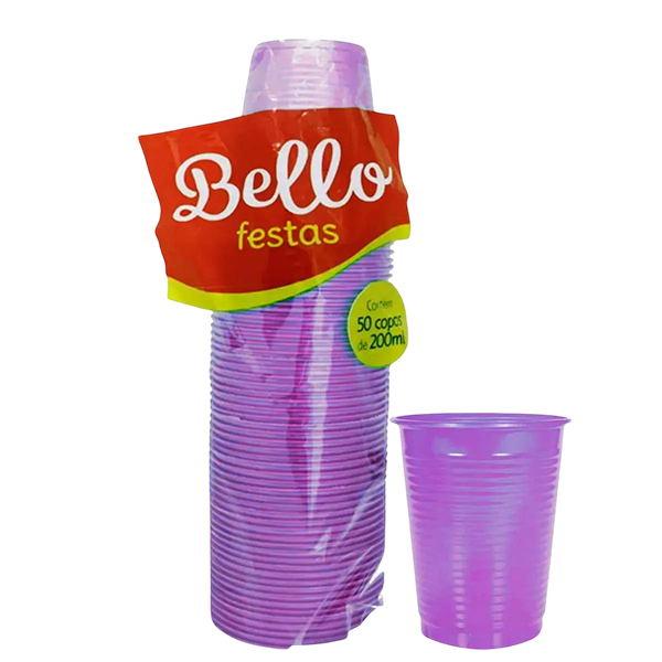 COPO BELLO FESTAS ROXO 50X200ML