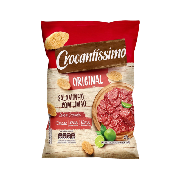 CROCANTISSIMO SALAME C/LIMAO 40G