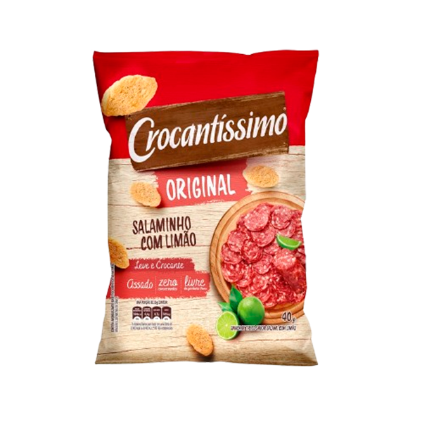 CROCANTISSIMO SALAME C/LIMAO 40G