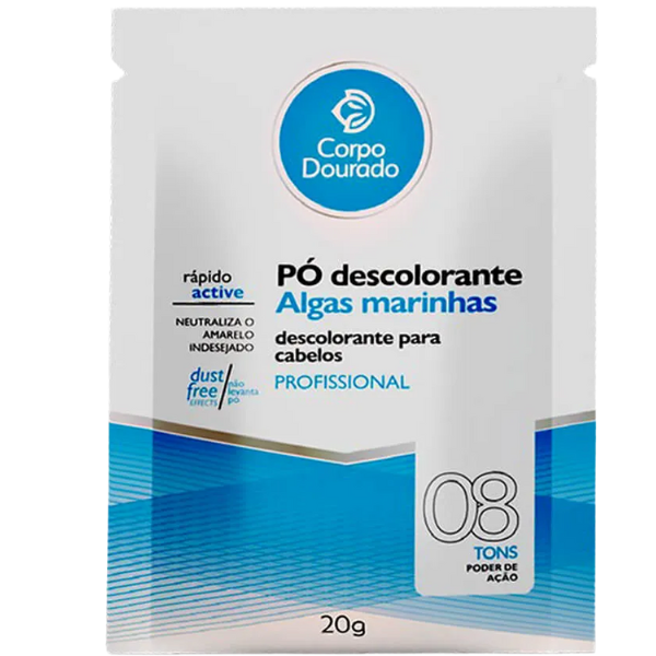 DESCOLORANTE C.DOURADO PO 20G ALGAS MAR