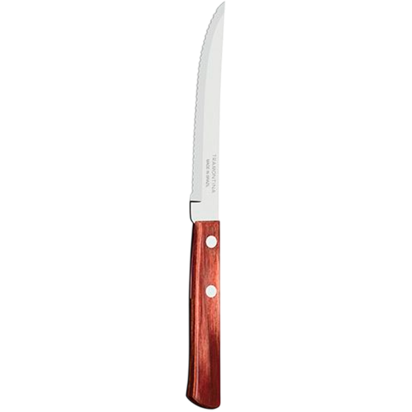 FACA P/CHURRASCO WOOD C/CABO MADEIRA