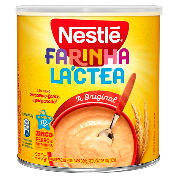 FARINHA LACTEA NESTLE ORIGINAL LATA 360G