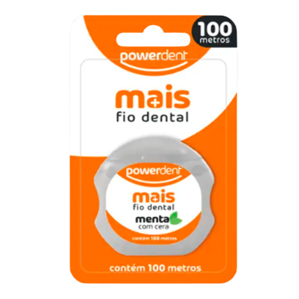 FIO DENTAL POWERDENT 100M MENTA CERA