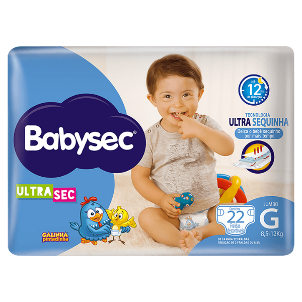 FRALDA DESC.BABYSEC CALCA MEGA G 22UN