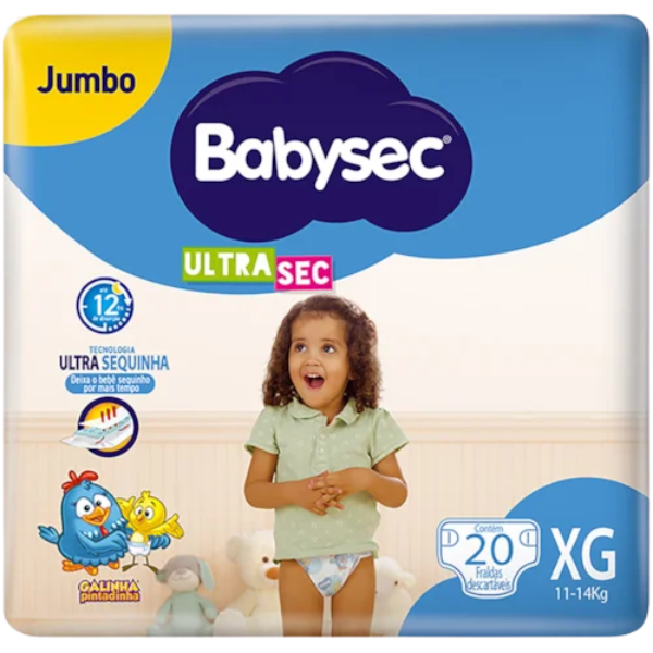 FRALDA DESC.BABYSEC CALCA MEGA XG 20UN