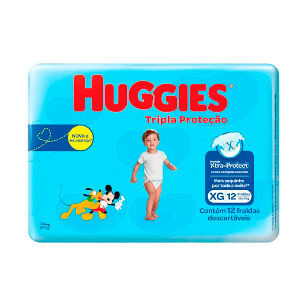 FRALDA DESC.HUGGIES T.P JUMBINHO XG C/12